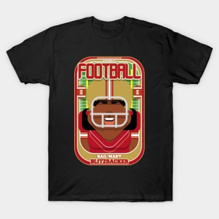 American Football Red and Gold - Hail-Mary Blitzsacker - Aretha version T-Shirt